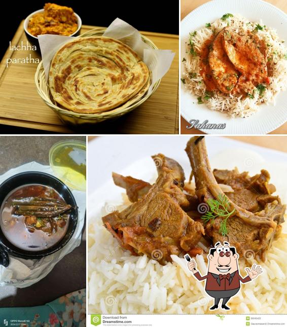 Food at Muskan Hotel