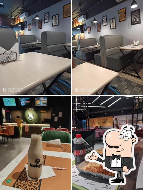 The interior of Iceland resto cafe