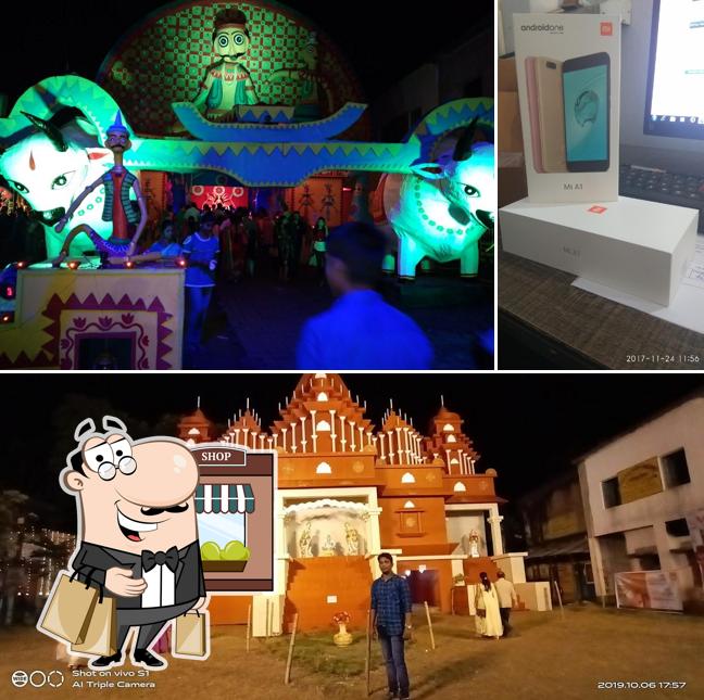 Among various things one can find exterior and interior at Sabuj Sangha