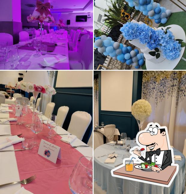 La cibo e interni del ristorante