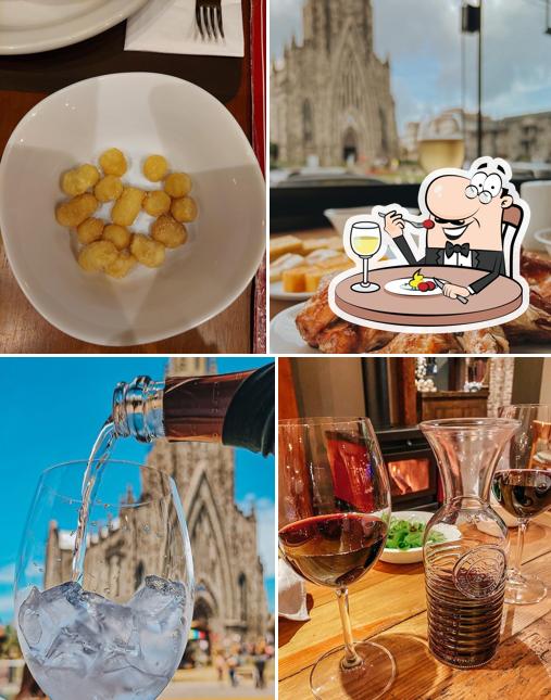 Platos en Cattedrale Galeteria