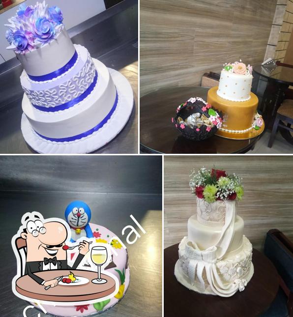 Meals at cake feast