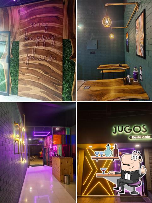 The interior of Jugos Cafe