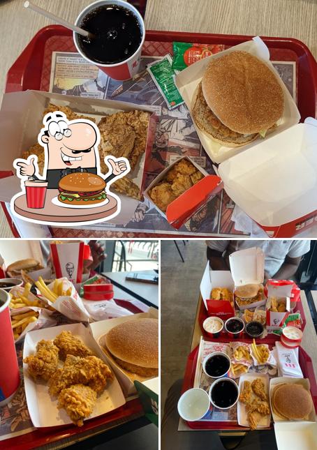 Get a burger at KFC