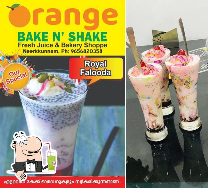Enjoy a drink at Orange BAKE N' SHAKE