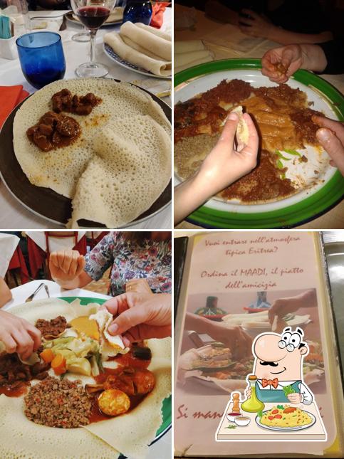 Platti al Ristorante Dahlak