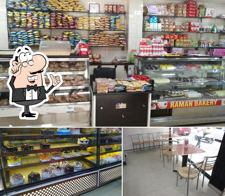 Among various things one can find interior and burger at Raman Bakery - Best Cake Shop in Mandi/Bakery Shop in Mandi