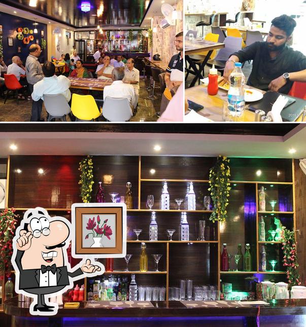 The interior of The 7 Ages Cafe & Restro