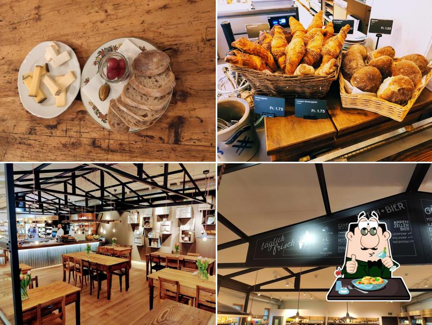 La cibo e interni del ristorante