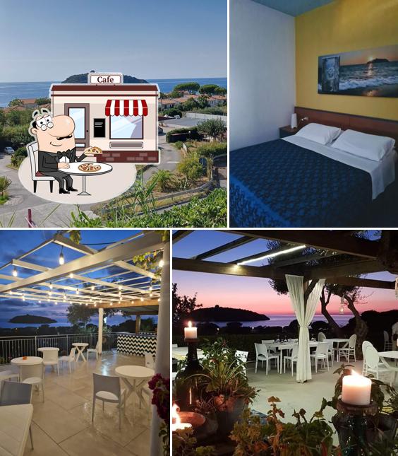 Puoi goderti l'aria fresca dal dehors di Hotel Cristina con piscina