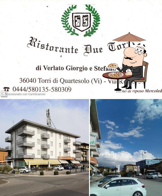 Gli esterni di ristorante Due Torri