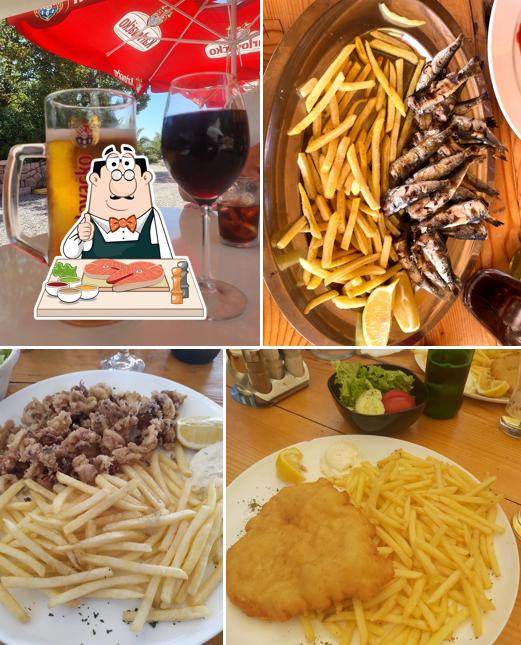 Fish and chips al Beach bar Lucija