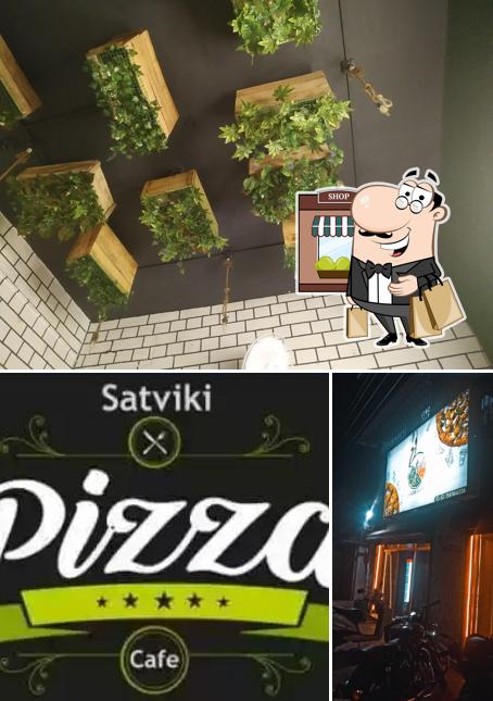 The exterior of Satviki Pizza Cafe