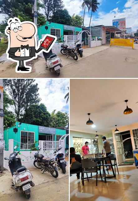 The image of exterior and interior at Essence Cafe