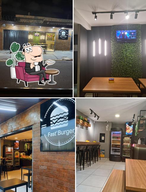 O interior do Fast' Burger Ribeirão Preto