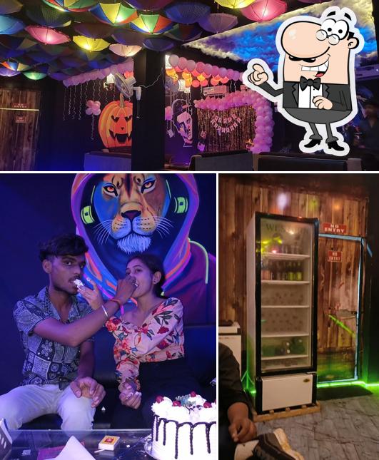 Take a seat at one of the tables at Halloween Cafe Lounge