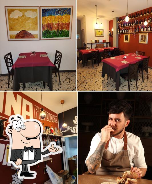 Gli interni di Lorto osteria trattoria
