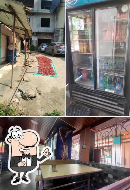 The restaurant's interior and exterior