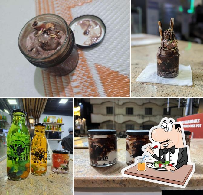 Chocolate mousse at Breezy Cow Bar