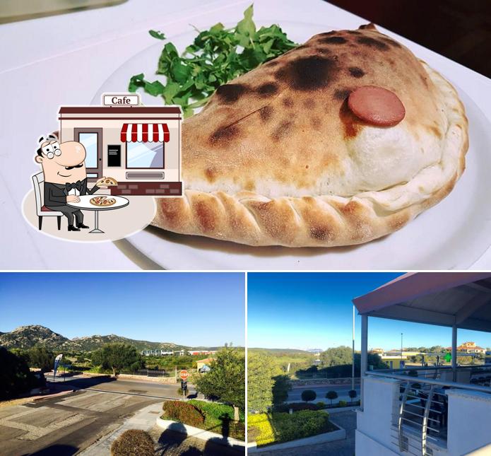 La immagine della esterno e cibo di Pizzeria Adriano 2 da Adamo