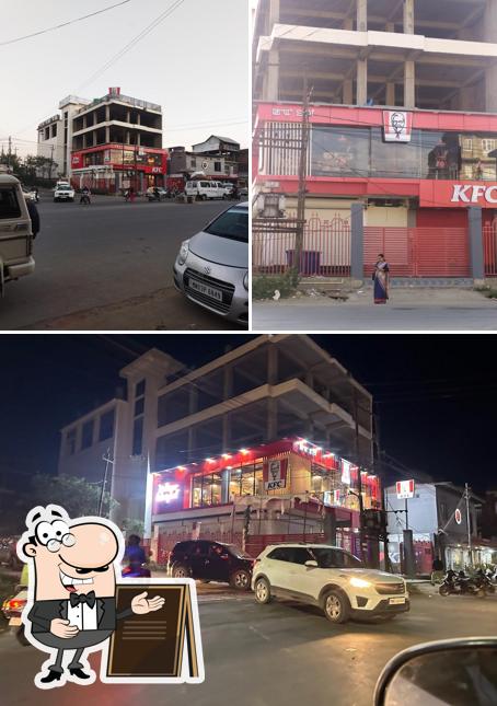The exterior of KFC