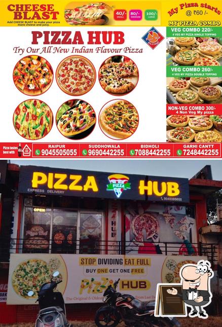 The exterior of Pizza hub