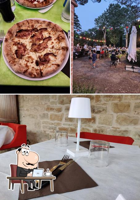 Tra le diverse cose da Party Uptown - Pizzeria Parco Colle Celeste Maiolati si possono trovare la interni e cibo