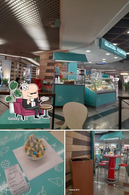 Gli interni di Unika Gelateria Latina