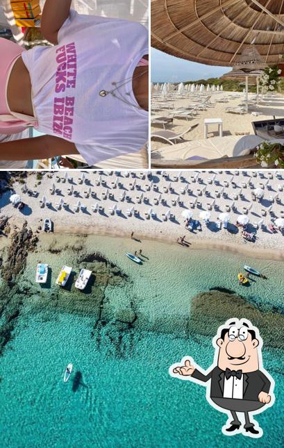 Tra le diverse cose da White Beach Restaurant si possono trovare la interni e esterno