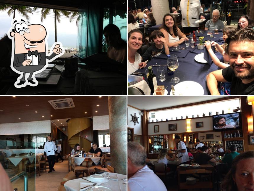 Sente em uma das mesas no Restaurante Chopp Halle