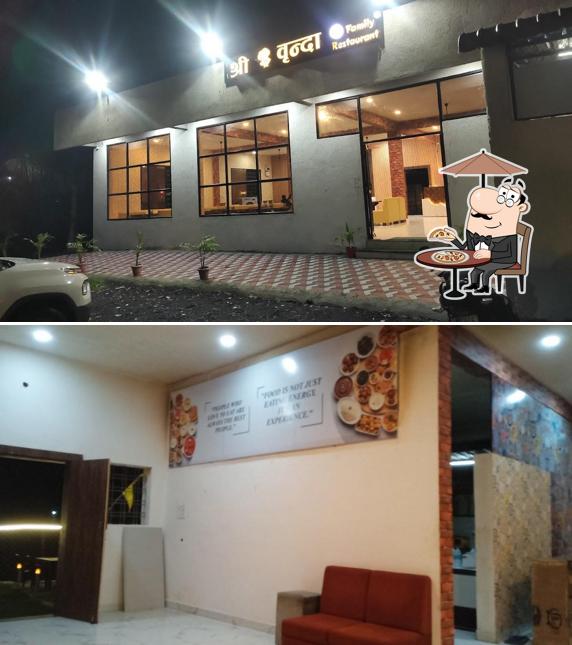 The exterior of Shree Vrinda family restaurant