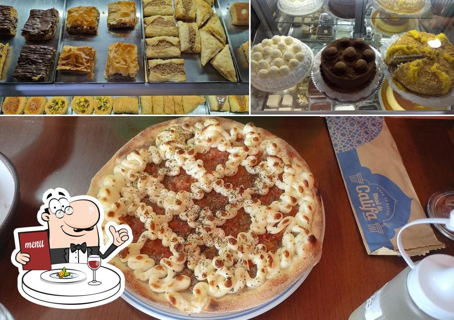 Platos en Casa de Esfiha Mesa do Califa