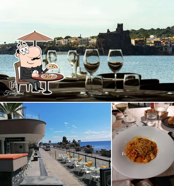 Questa è la foto che raffigura la esterno e bevanda di Faraglioni Restaurant