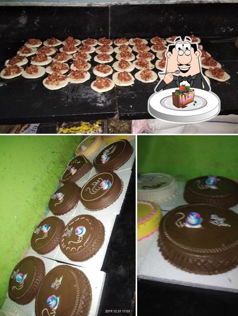 Chocolate cake at Rusayil Bakery