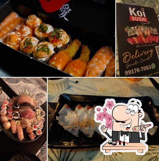 Sushi é um popular item de comida originário do Japão