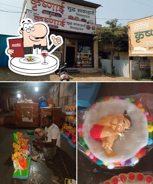 The picture of Krushnai Pure Veg and Misal house’s food and exterior