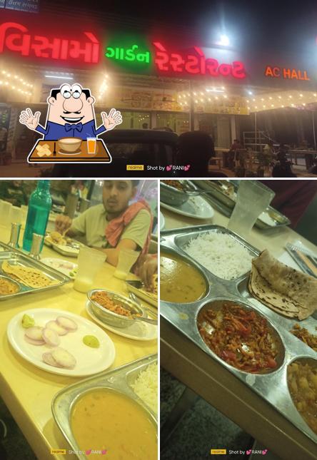 The image of food and exterior at SHREE VISAMO GARDEN RESTAURANT