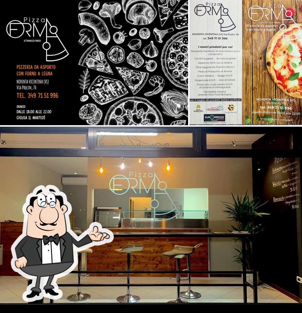 Gli interni di Pizza forma