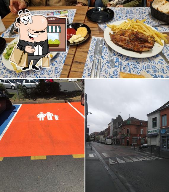 Voici l’image affichant la extérieur et nourriture sur El Mechoui