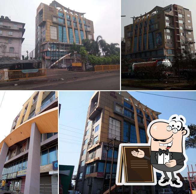 Check out the outside part of Hotel Triveni