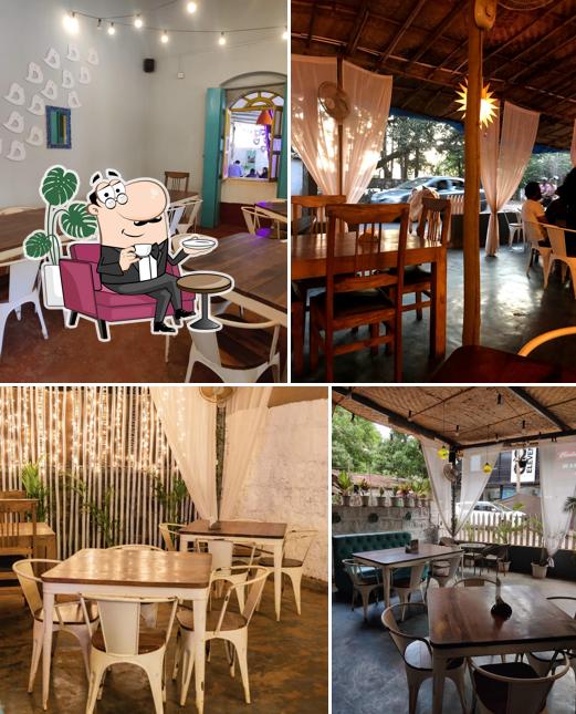 Take a seat at one of the tables at The Dera By Square Soarrow