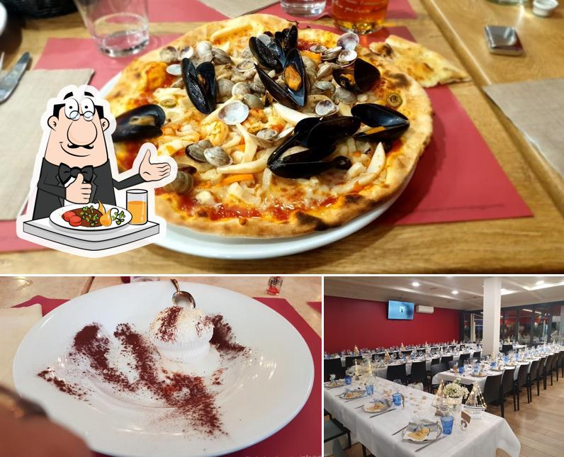 Cibo al Ristorante Cavalieri Spiaggia