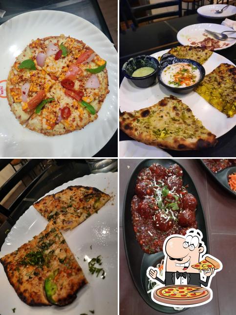 Try out pizza at Kathi N Kabab