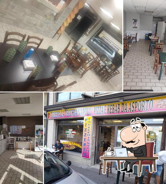 Gli interni di Pizzeria la Vecchia Napoli