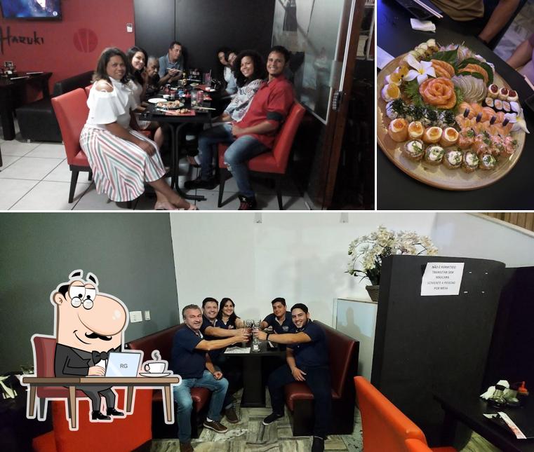 O interior do Harushi Oriental Food