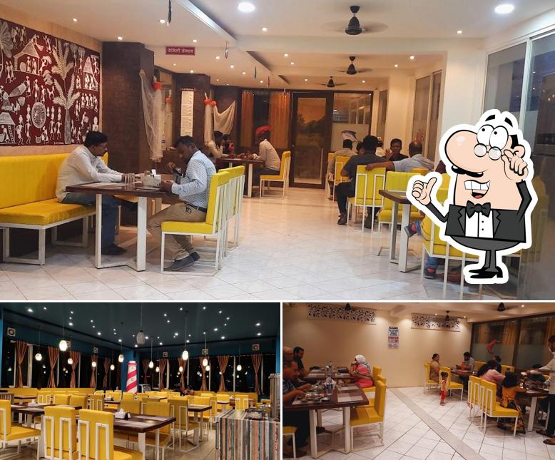 The interior of Hotel Kokani Tadka