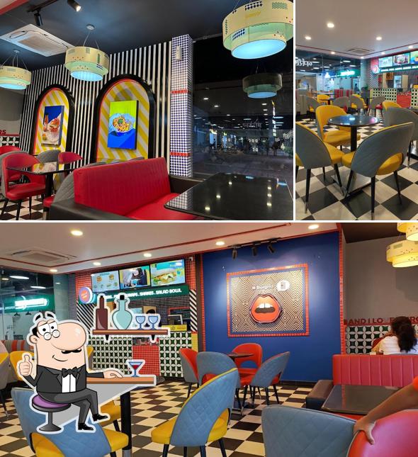 The interior of Burgrill Sir Jadeja's - Best Burgers in Gujarat