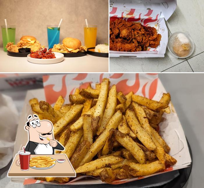 French fries at Flamin' Hot Chicken - Edappally Best Chicken Burgers in Kochi
