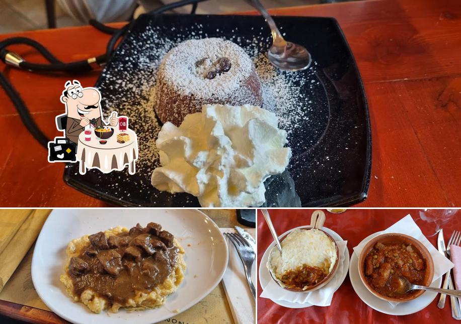 Tra le diverse cose da Ristorante Des Troncs si possono trovare la cibo e interni