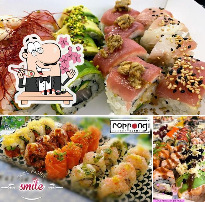 Scegli le diverse opzioni di sushi